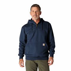 rain defender® loose fit heavyweight quarter-zip hoodie