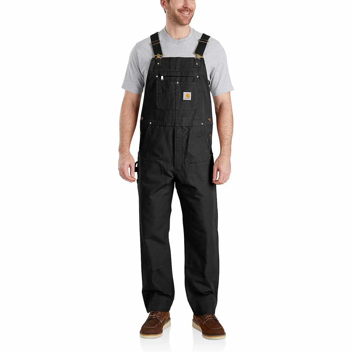 men's bib overall - relaxed fit - duck