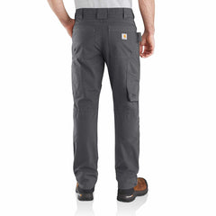 relaxed straight steel rugged flex® ripstop double-front dungaree