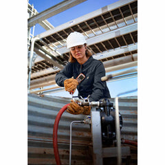 women's flame resistant force relaxed fit lightweight long-sleeve button-front shirt