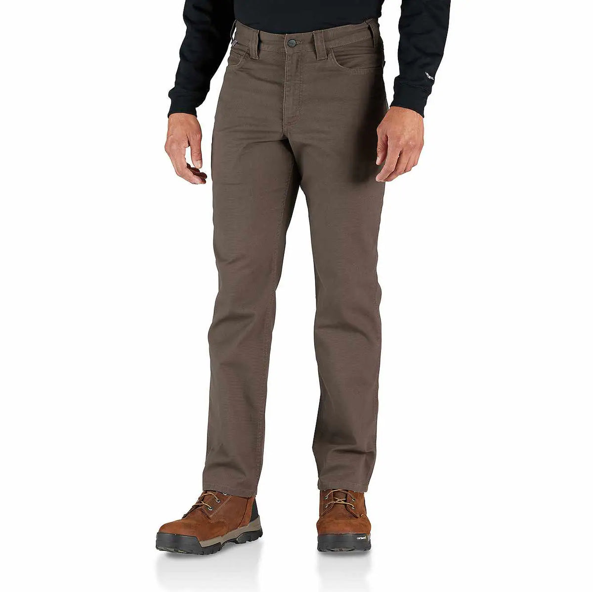 flame-resistant rugged flex relaxed fit canvas five-pocket work pant