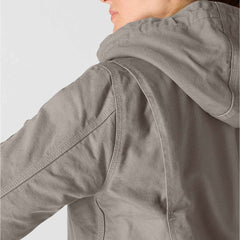 women's sherpa lined jacket - loose fit - washed duck - 3 warmest rating