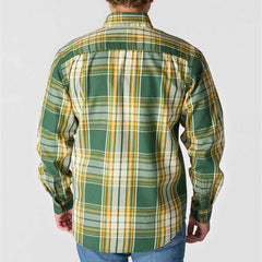 flame resistant force rugged flex® loose fit twill long-sleeve plaid shirt