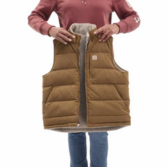 women's montana puffer vest - insulated - reversible