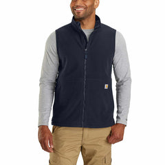 full-zip relaxed fit fleece vest