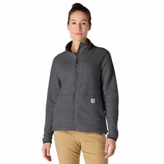 women's full-zip relaxed fit fleece jacket - 1 warm rating