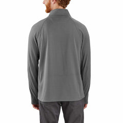 carhartt force® relaxed fit mock neck half-zip fleece-lined shirt