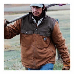 montana rugged flex® relaxed fit duck insulated jacket - 2 warmer rating