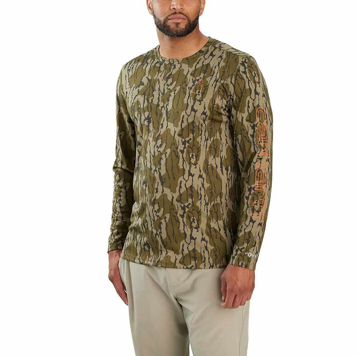 force sun defender™ lightweight long-sleeve camo t-shirt