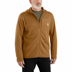 carhartt force® relaxed fit full-zip long-sleeve hooded fleece-lined shirt