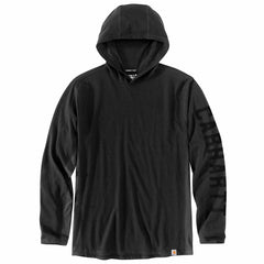 carhartt force® relaxed fit long-sleeve logo graphic hooded t-shirt