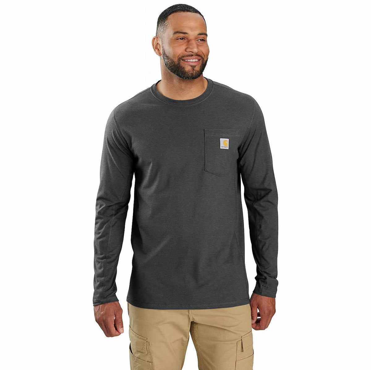 carhartt force® relaxed fit long-sleeve pocket t-shirt