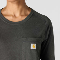 women's carhartt force® relaxed fit midweight long-sleeve pocket t-shirt