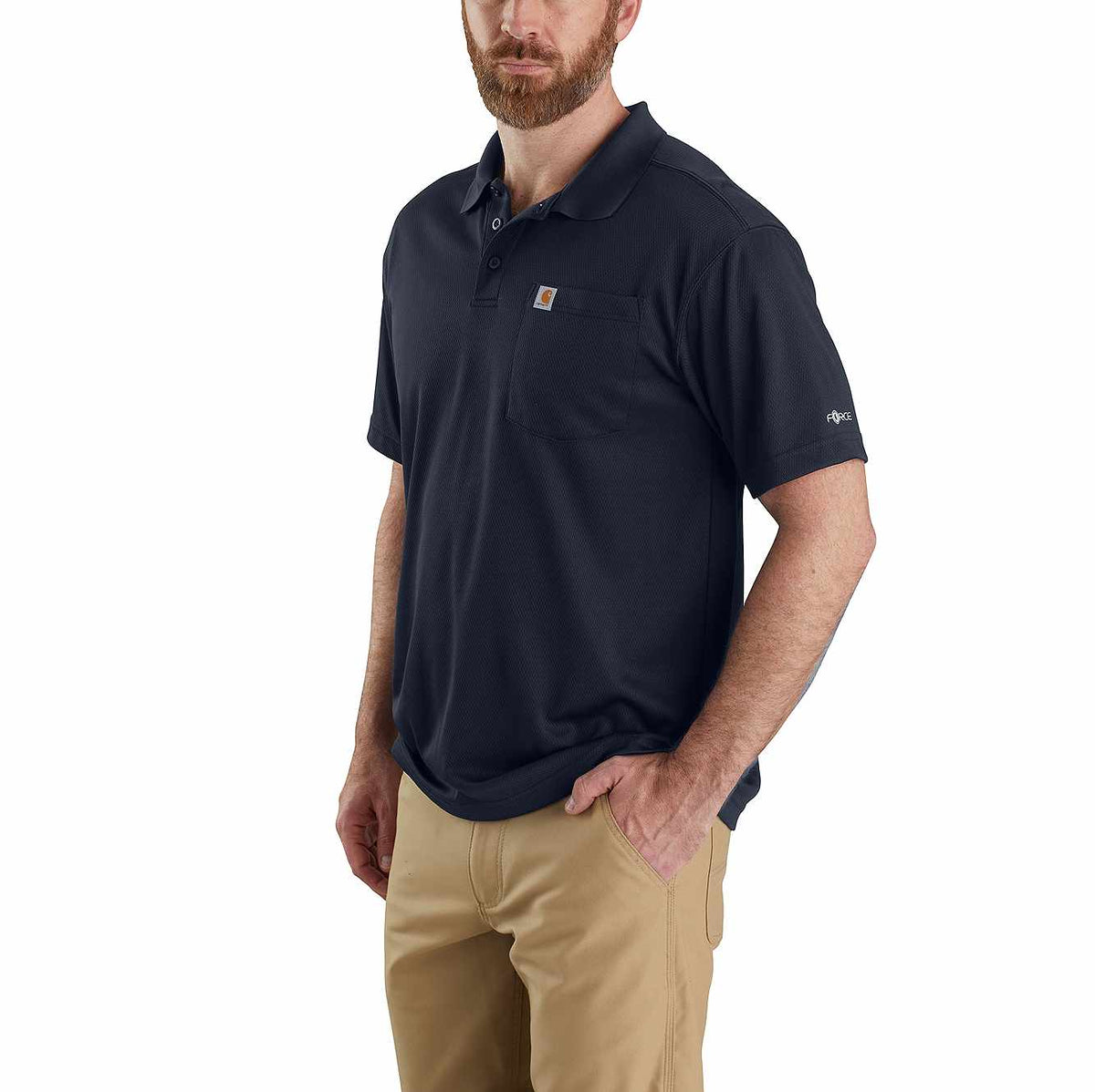 carhartt force® relaxed fit lightweight short-sleeve pocket polo