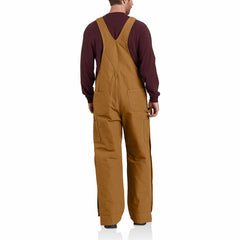 loose fit firm duck insulated bib overall - 2 warmer rating