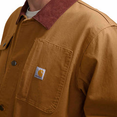 rugged flex® duck loose fit chore coat - 1 warm rating