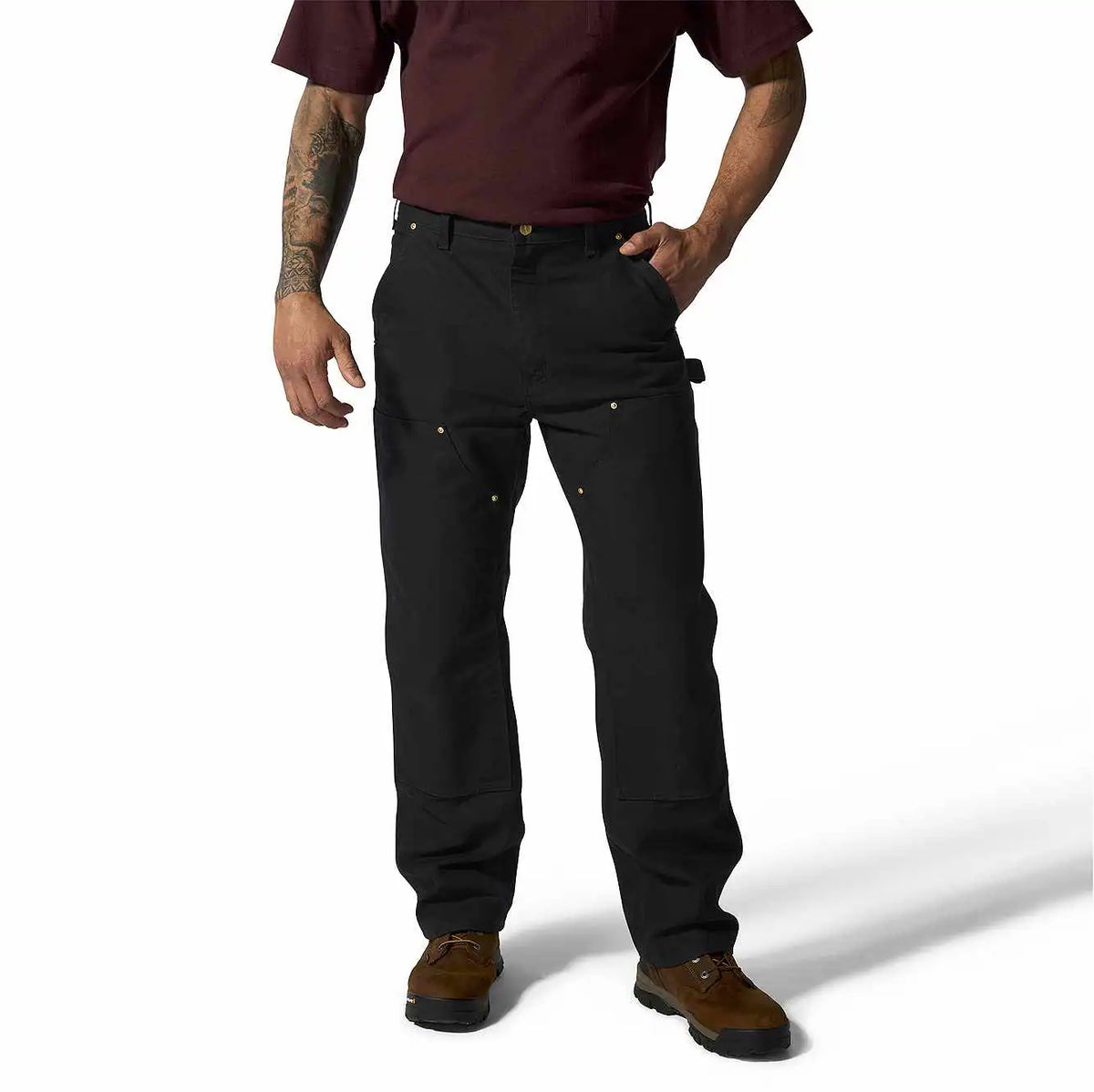 iconic bo1 firm duck double-front dungaree