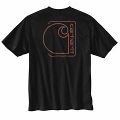 relaxed fit lightweight short-sleeve pocket c graphic t-shirt