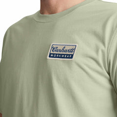 relaxed fit lightweight short-sleeve script patch t-shirt