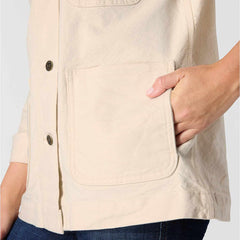 women's rugged flex® loose fit canvas chore coat - 1 warm rating