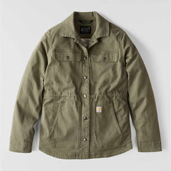 women's tencel™ fiber series relaxed fit canvas coat - 1 warm rating