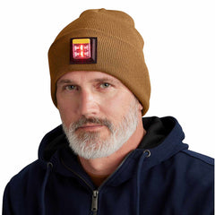 knit cuff led light beanie