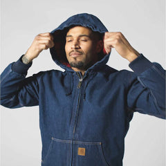 loose fit denim active jac - 2 warmer rating