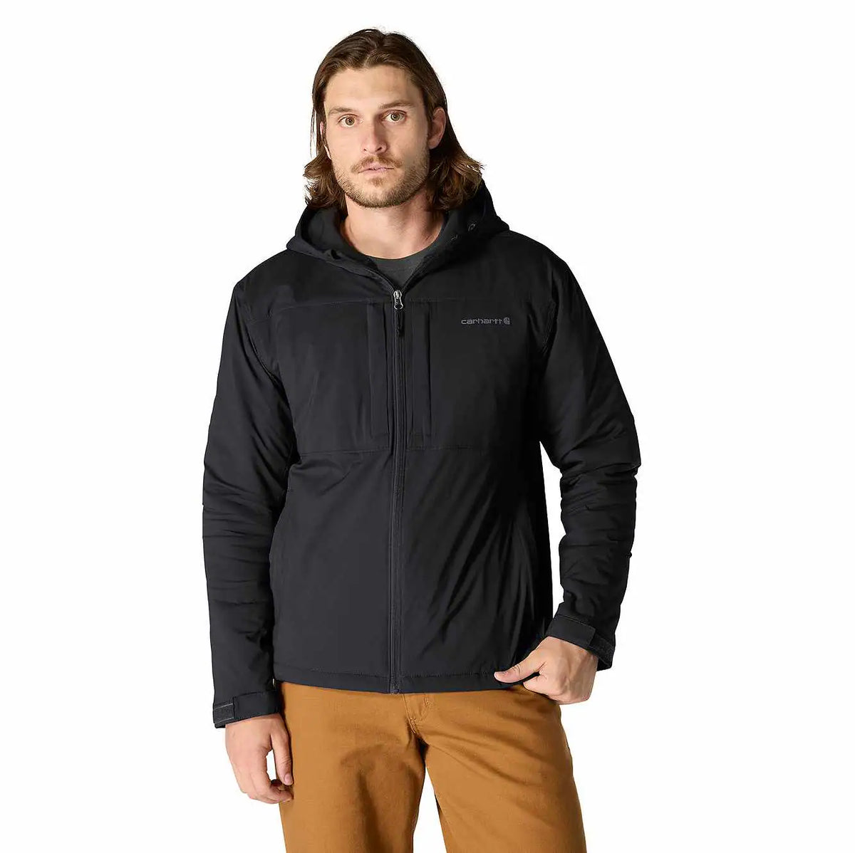 rugged flex® relaxed fit lightweight stretch insulated jacket - 3 warmest rating