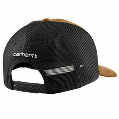 canvas mesh-back workwear patch cap