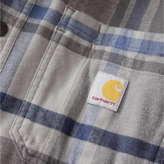 rugged flex® relaxed fit flannel fleece lined hooded shirt jac