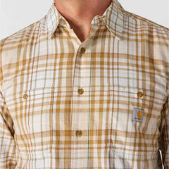rugged flex™ relaxed fit lightweight long-sleeve plaid shirt