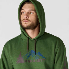 loose fit midweight mountain graphic sweatshirt