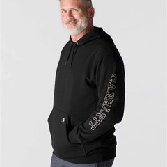 loose fit midweight camo graphic sweatshirt