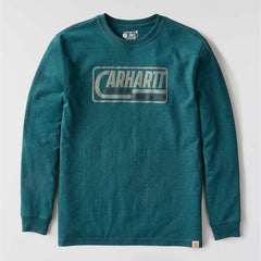 loose fit heavyweight long-sleeve logo graphic t-shirt