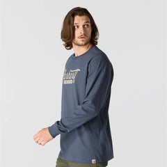 loose fit heavyweight long-sleeve script graphic t-shirt