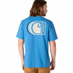 relaxed fit lightweight short-sleeve c graphic t-shirt