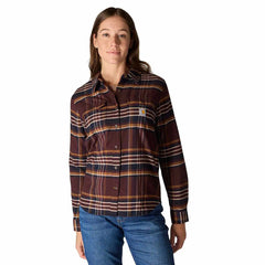 women's tencel™ fiber series relaxed fit plaid shirt