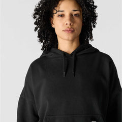 women's oversized-fit midweight hooded heart graphic sweatshirt