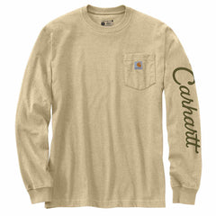 loose fit heavyweight long-sleeve pocket duck graphic t-shirt