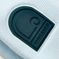 knit cuffed c patch beanie