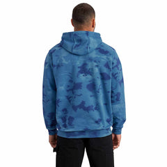 loose fit midweight watercolor camo graphic sweatshirt