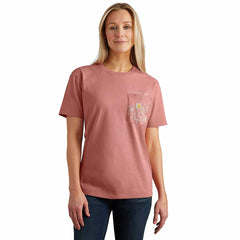 women's loose fit mother's day pocket t-shirt