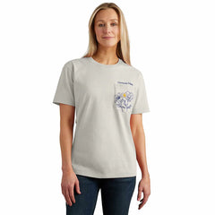 women's loose fit mother's day pocket t-shirt