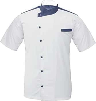 Men's Chef Coat Half Sleeve Jacket Multicolored Exclusive Chef Jacket Size (XS-6XL)