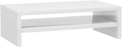 Monitor Stand White Engineered Wood Standard Ergonomic Entertainment Center tv Stand