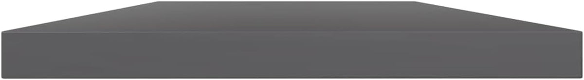 REWIS Bookshelf Boards 4 pcs High Gloss Gray 39.4"x7.9"x0.6" Engineered Wood Book Shelf Bookshelves Replacement Shelves for Bookcase