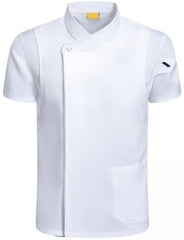 2X Chef Coat Jacket Short Sleeve Workwear Uniform for Kitchen Industry Bakery