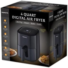 4 QT Digital Air Fryer with Carry Handle Packaging