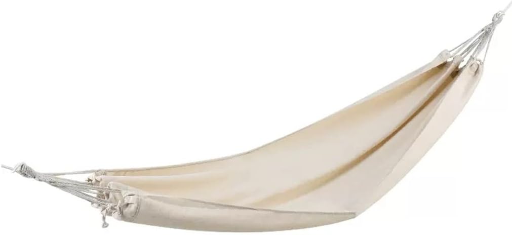 Outdoor Hammock Anti-Rollover Travel Camping Portable Hammock Hanging Chair Outdoor Portable Camping Travel Equipment(White,200 * 100cm)