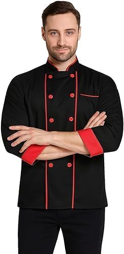 Professional Chef Coat – Double-Breasted Culinary Jacket with Long Sleeves
